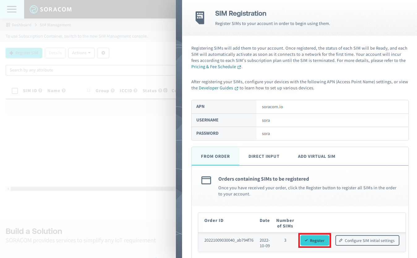 Register Order