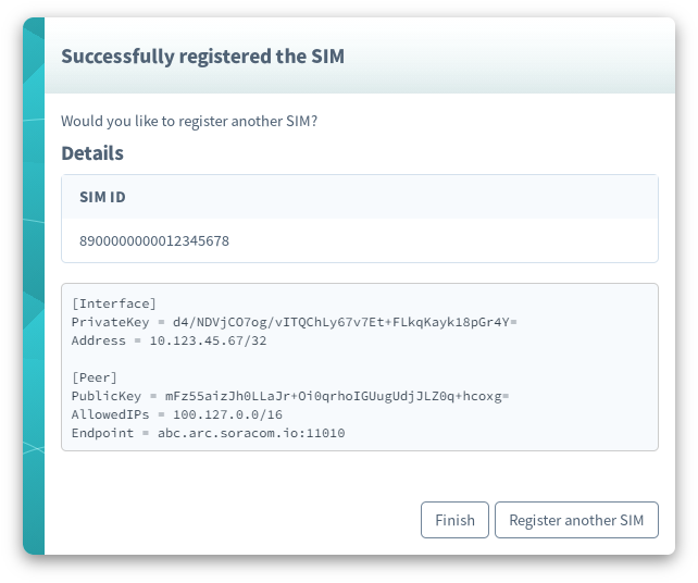 Standalone Virtual SIM settings