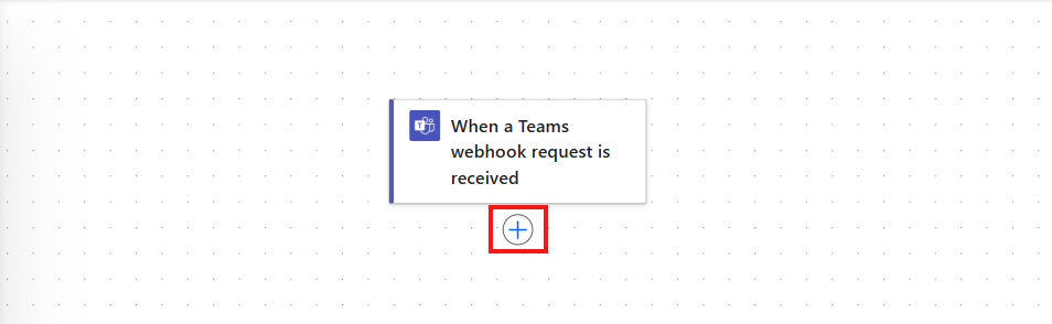 Screenshot demonstrating how to add a new action (via the plus button) in Microsoft Power Automate.
