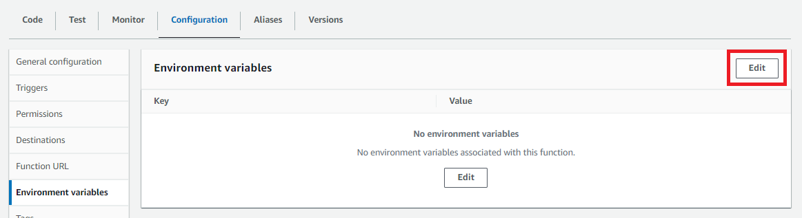 Environment variables