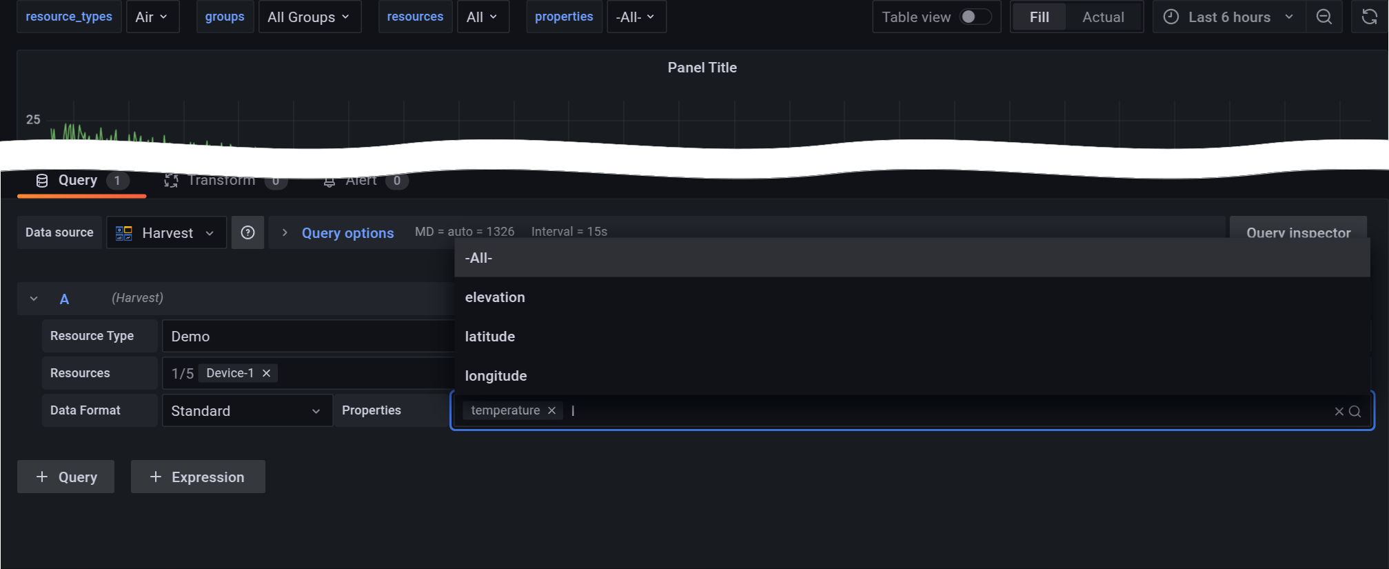 Searching the Properties Dropdown