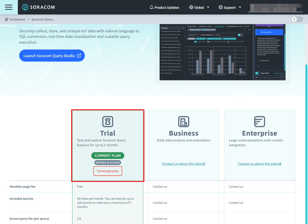 Screenshot of the success notification with the 