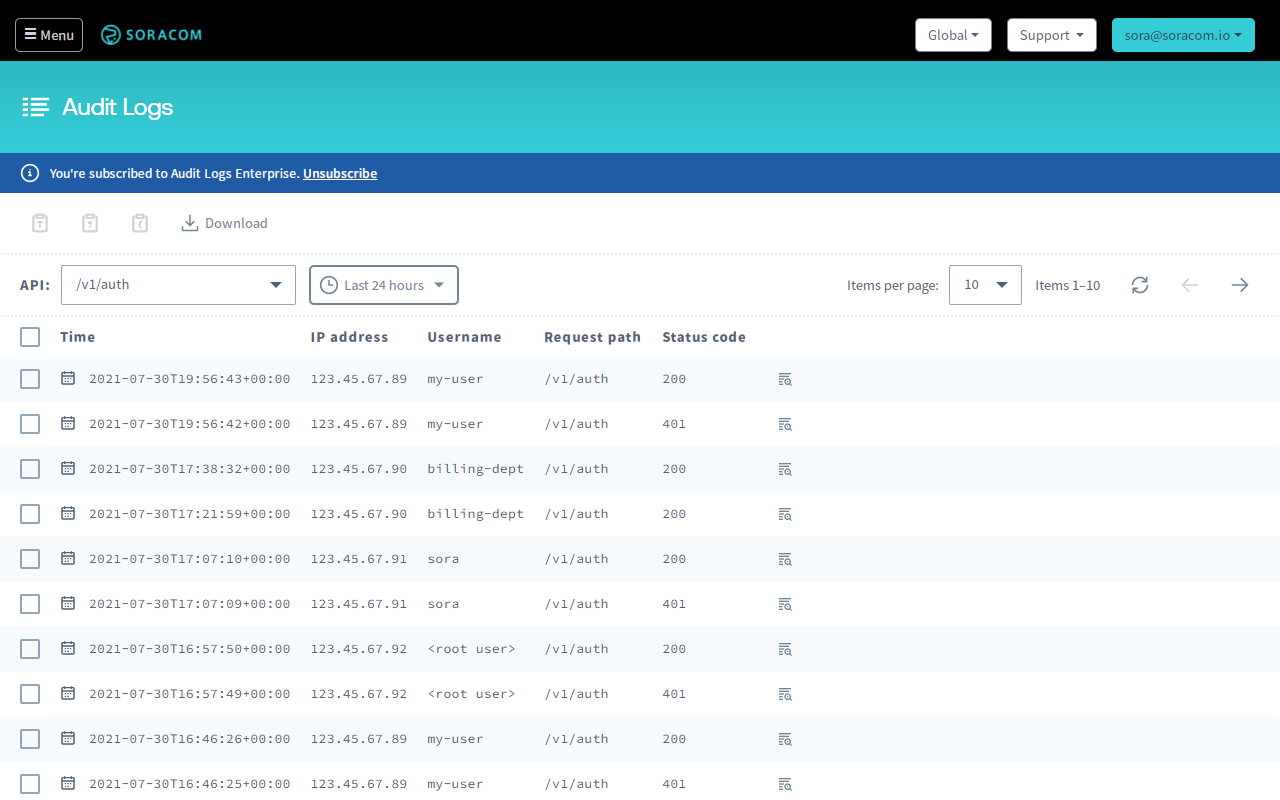 Audit Logs