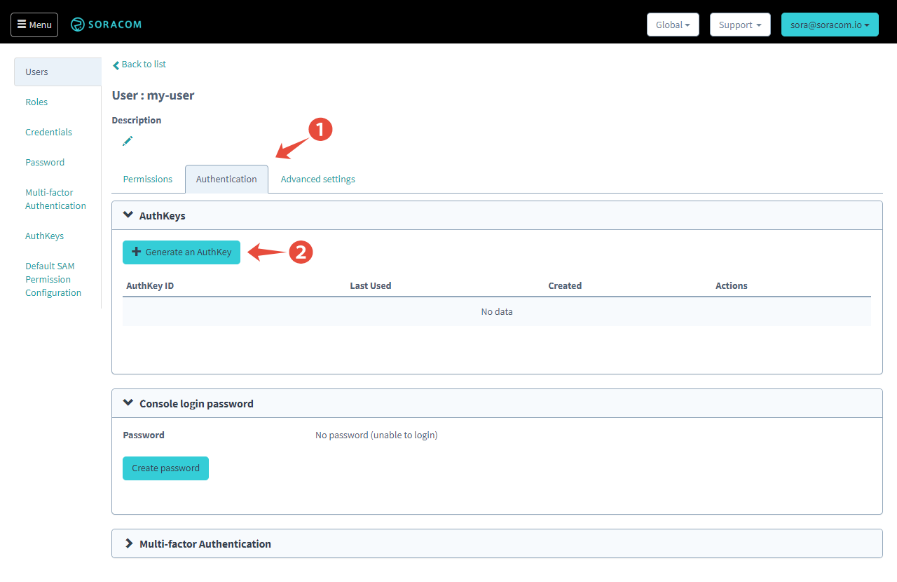 Edit User Authentication