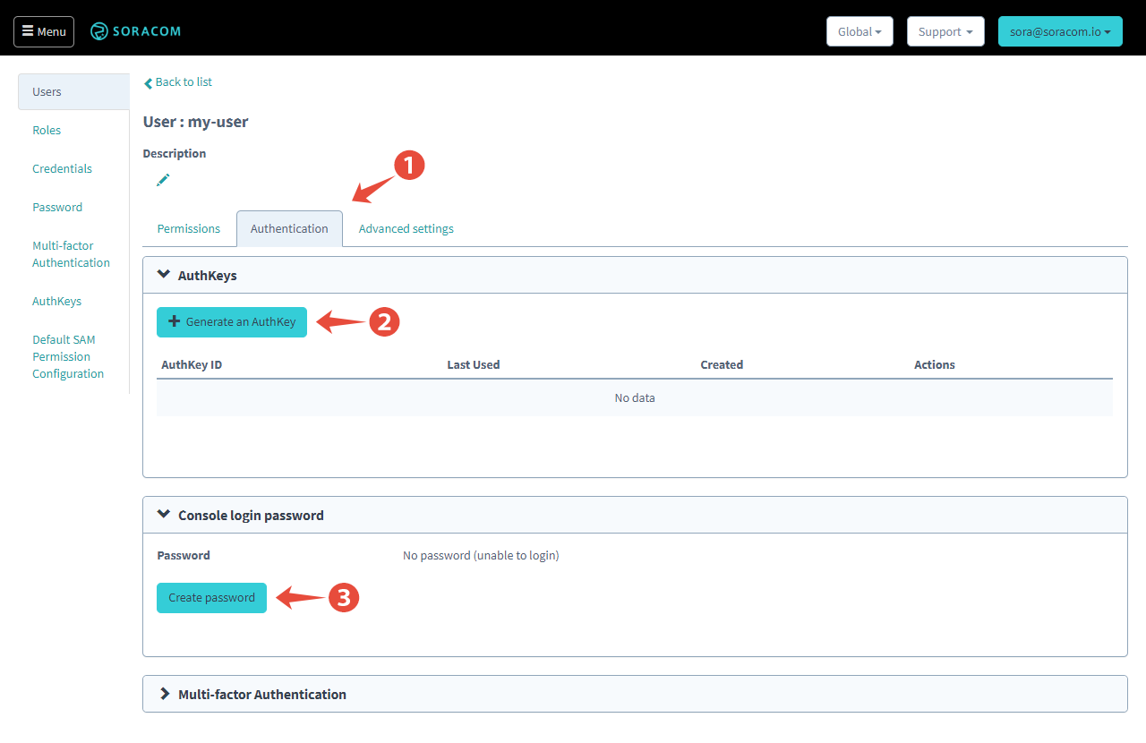 Edit User Authentication