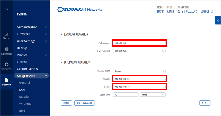 IP Configuration