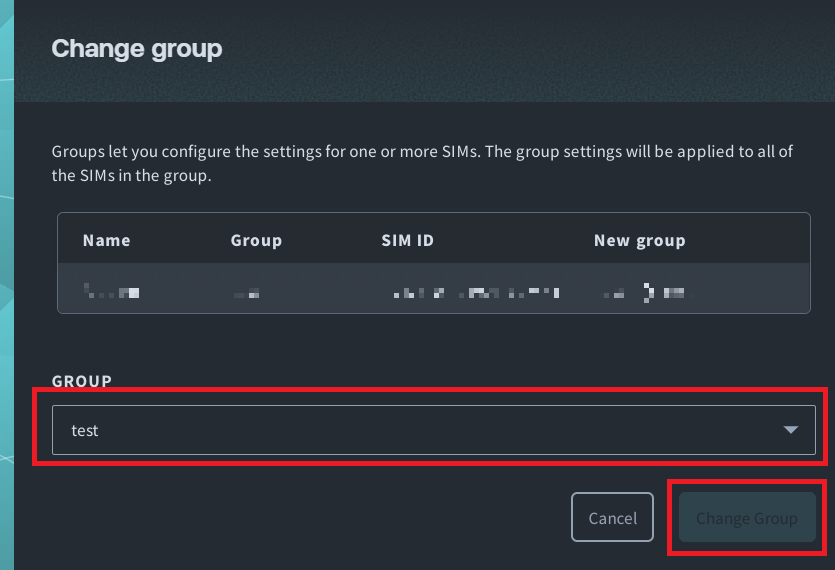 Change its group