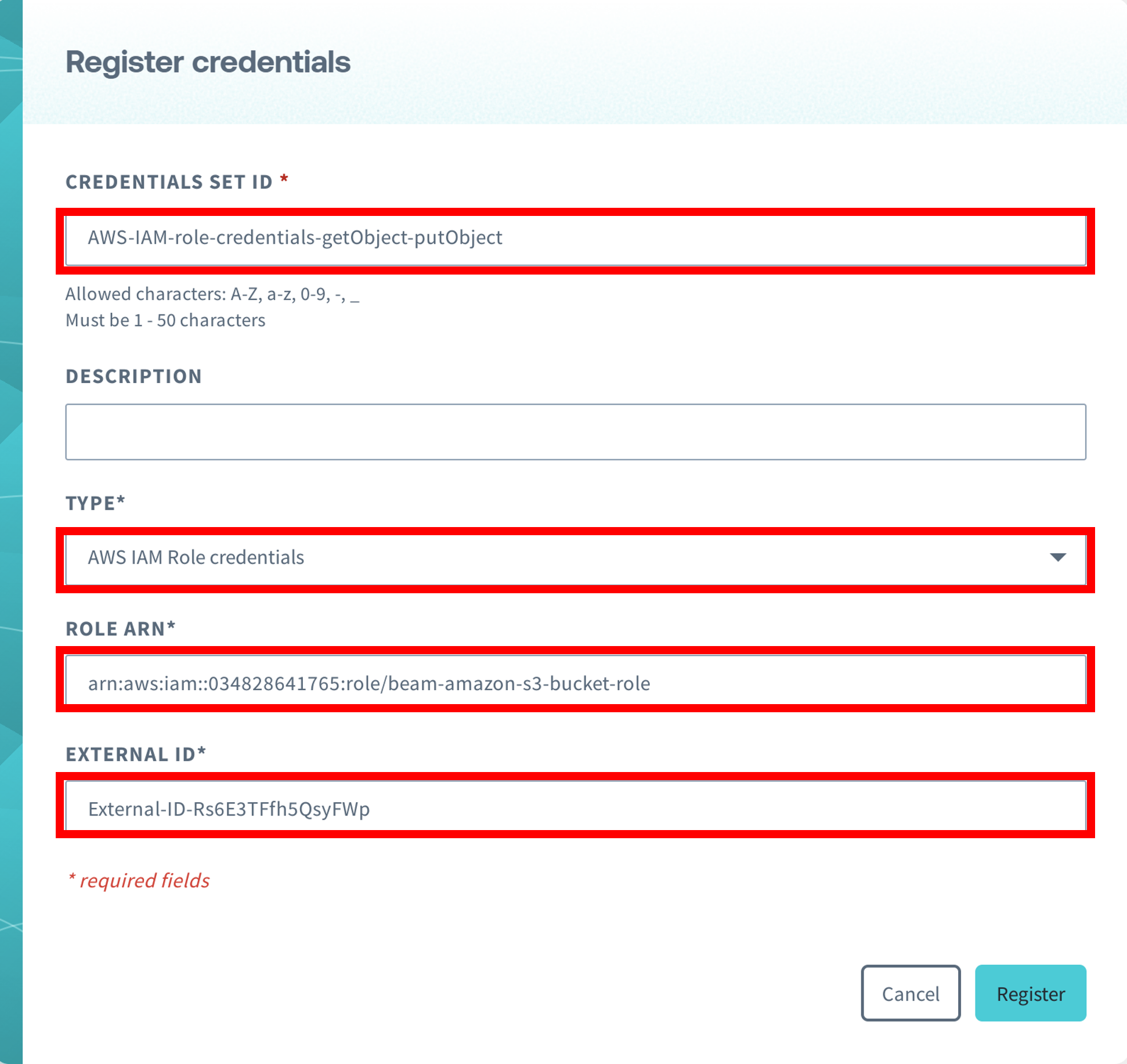 credential registration