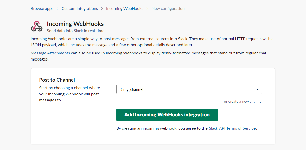 Slack Incoming Webhook