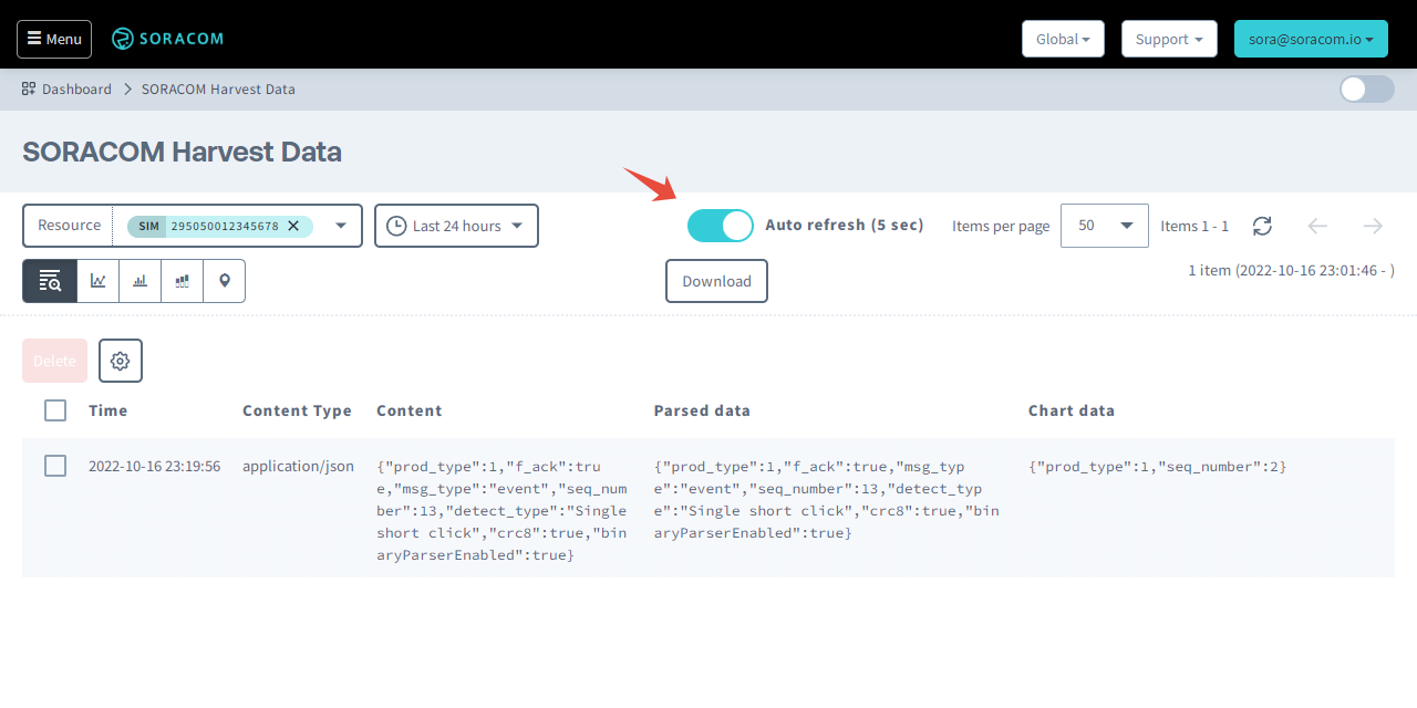 Enable Harvest Data Auto Refresh