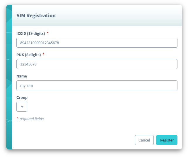 SIM Registration