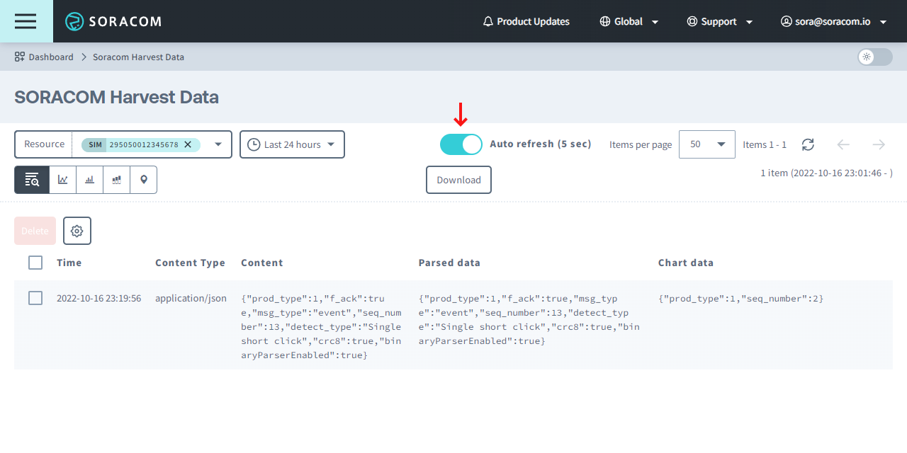 Enable Harvest Data Auto Refresh