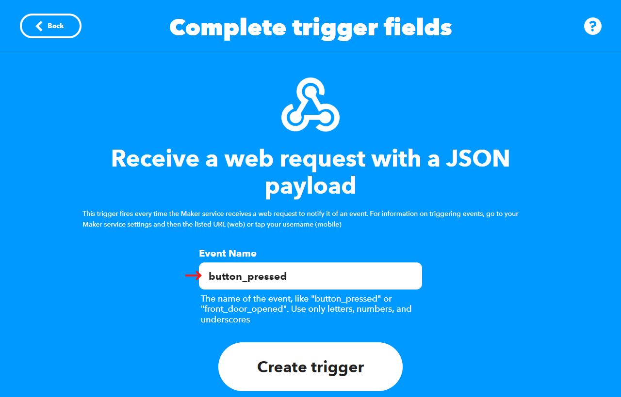 Configure Webhook trigger